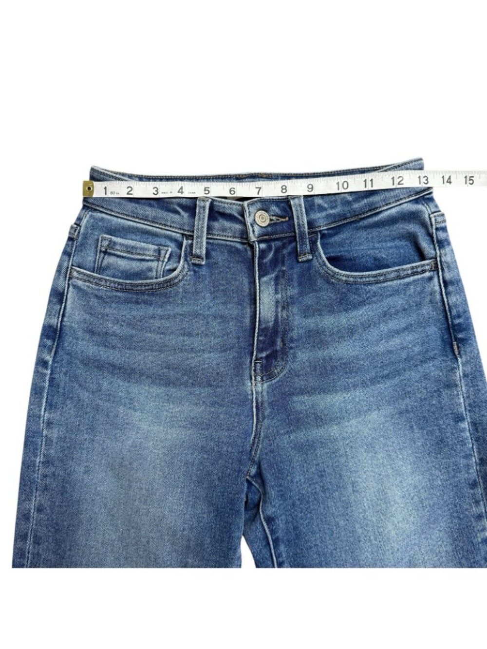 FLYING MONKEY JEANS HIGH RISE STRAIGHT F5383 SIZE 26 STRETCH CLASSIC ILLUMINATE - Picture 8 of 10